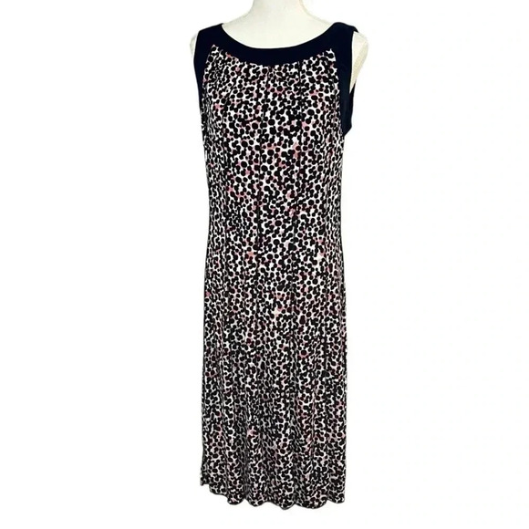 Christopher Banks size 10 fit and flare with navy and pink dots EUC - Picture 5 of 8